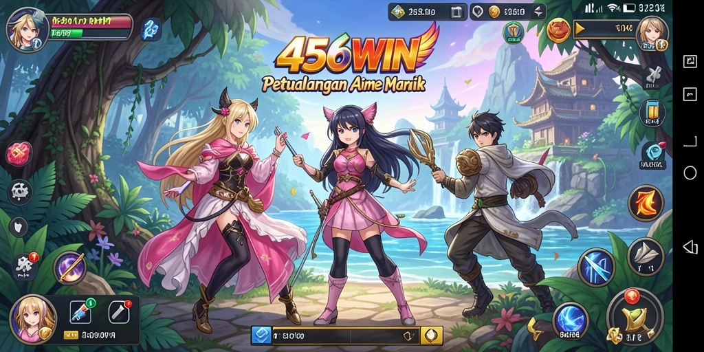 Tampilan gameplay menakjubkan di dunia Anime 456WIN.