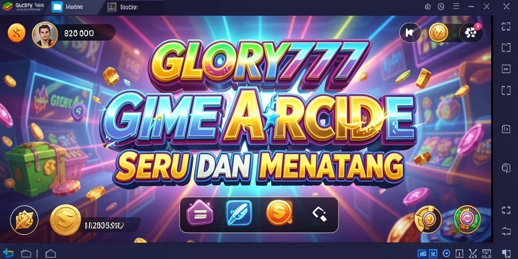 Tampilan gameplay menarik dari GLORY777 yang penuh aksi.