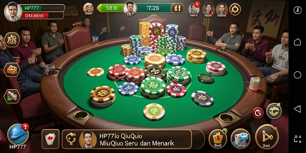 Screenshot gameplay HP777 saat bermain QiuQiu yang seru.