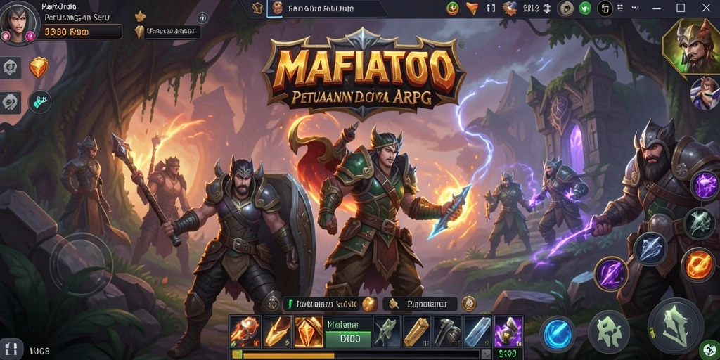 Screenshot gameplay MAFIATOTO yang menunjukkan aksi pertempuran seru.