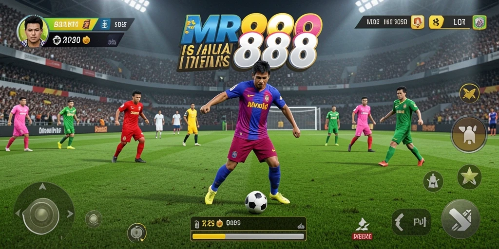 Screenshot gameplay MR888 menampilkan aksi seru dalam pertandingan olahraga.