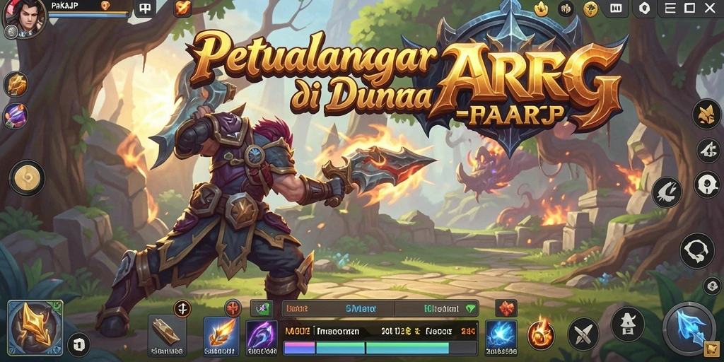 Screenshot menampilkan pertarungan dramatis dan karakter unik di PAKARJP.