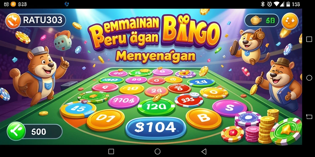 Tampilan menarik dari gameplay Bingo di RATU303.