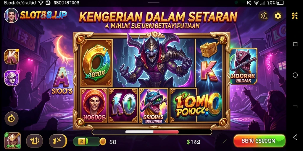 Tampilan menyeramkan dari gameplay <strong>SLOT88JP</strong> yang menegangkan.
