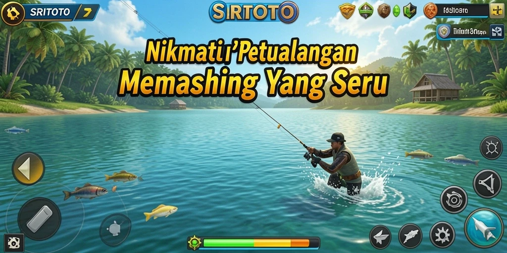 Tangkapan layar gameplay SRITOTO menampilkan pengalaman memancing yang seru dan menantang.