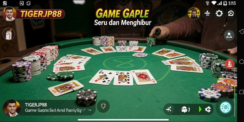 TIGERJP88 gameplay Gaple dengan tampilan menarik.