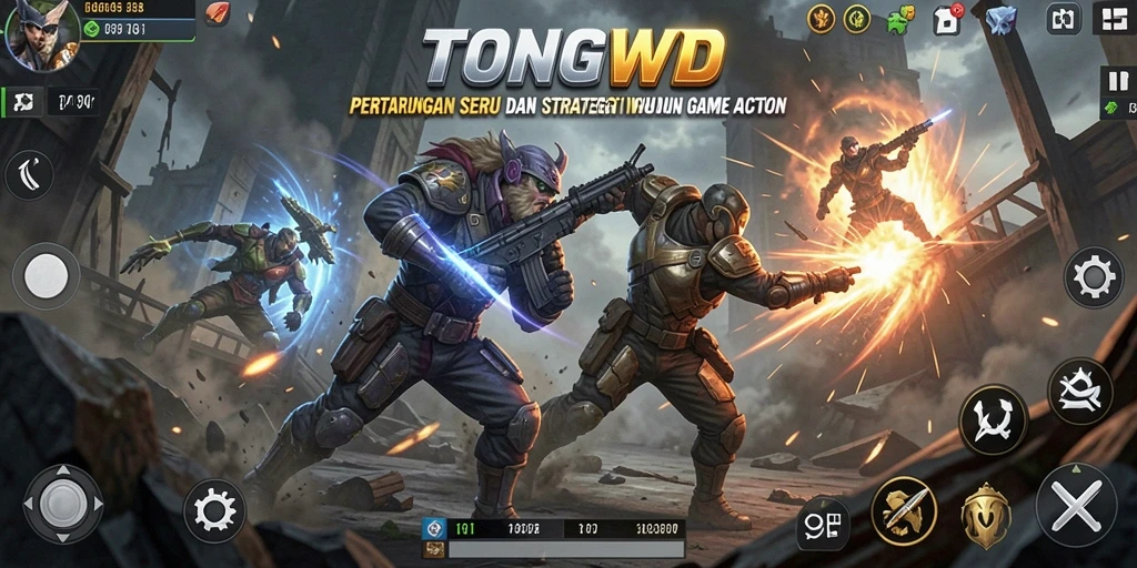 Tangkapan layar TONGWD menunjukkan aksi pertarungan yang mendebarkan.