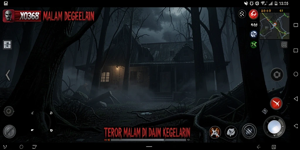 Gameplay XO368 yang penuh ketegangan dan kengerian.